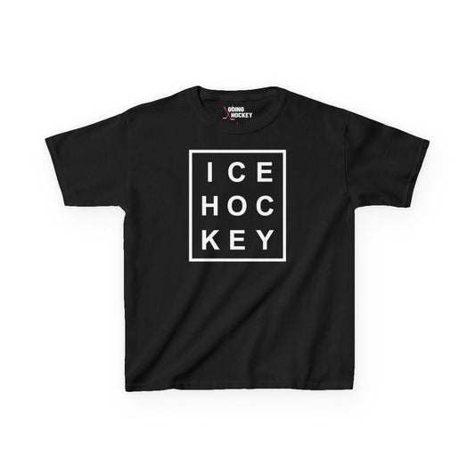 Main Front - Ice Hockey Matrix - Kids Hockey T-Shirt - Ice Hoc Key Matrix Kids Hockey Shirt - Hockey Gifts - Gift For Hockey Players
