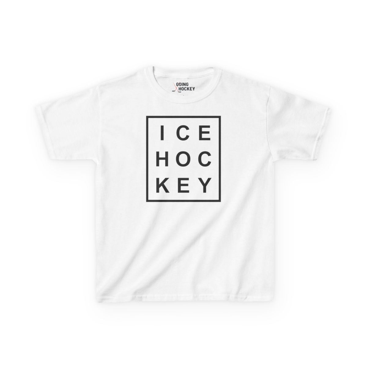 White Front - Ice Hockey Matrix - Kids Hockey T-Shirt - Ice Hoc Key Matrix Kids Hockey Shirt - Hockey Gifts - Gift For Hockey Players