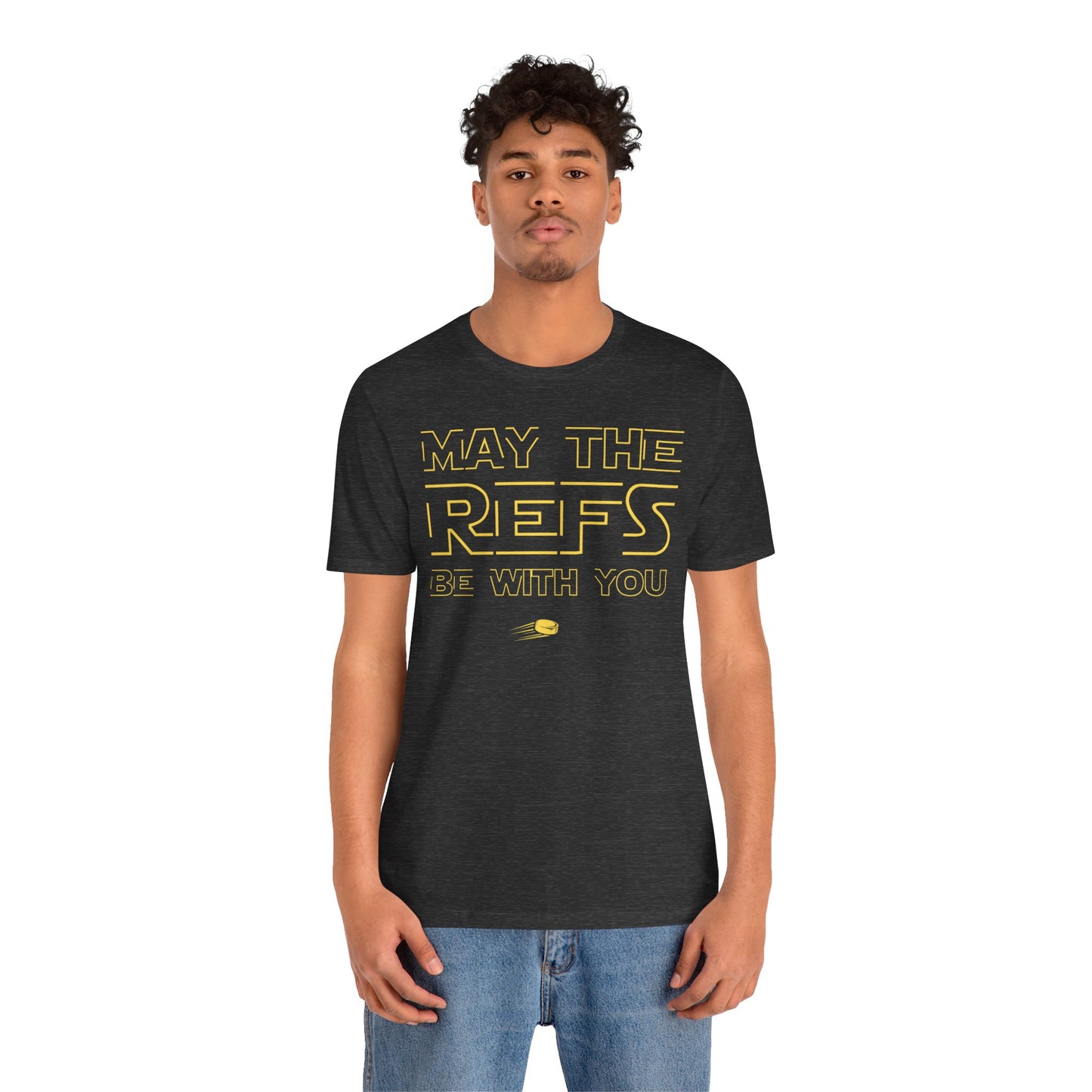 Mockup 1 - Hockey Refs - Hockey T-Shirt - May The Refs Be With You Hockey Shirt - Hockey Gifts - Gift For Hockey Players