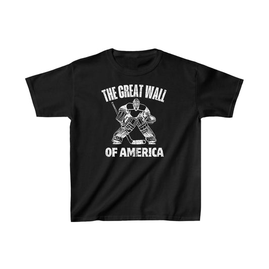 Main Front - Hockey Wall - Kids Hockey T-Shirt - The Great Wall Of America Kids Hockey Shirt - Hockey Gifts - Gift For Hockey Players