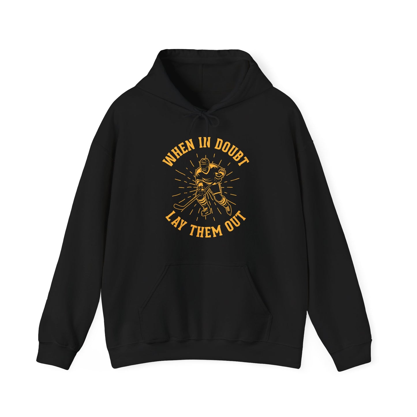 Main Front - Hockey No Doubt - Hockey Hoodie - When In Doubt Let Them Out Hockey Hoodie - Hockey Gifts - Gift For Hockey Players