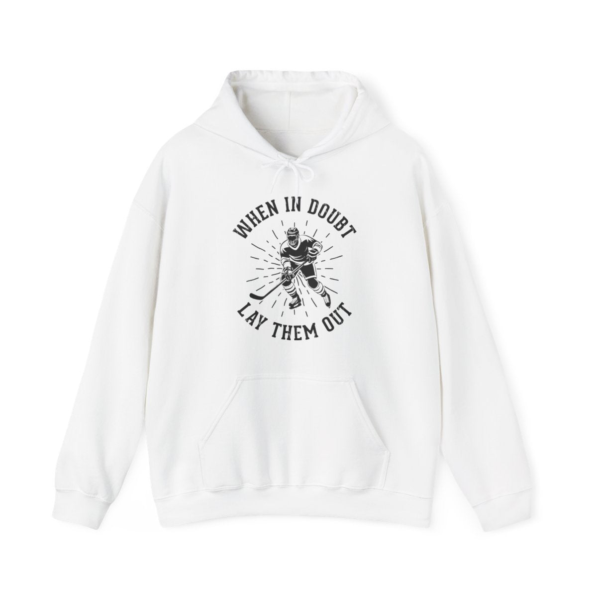 White Front - Hockey No Doubt - Hockey Hoodie - When In Doubt Let Them Out Hockey Hoodie - Hockey Gifts - Gift For Hockey Players